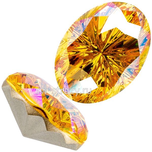 Кристаллы 4160 18x13 mm Light Topaz Shimmer