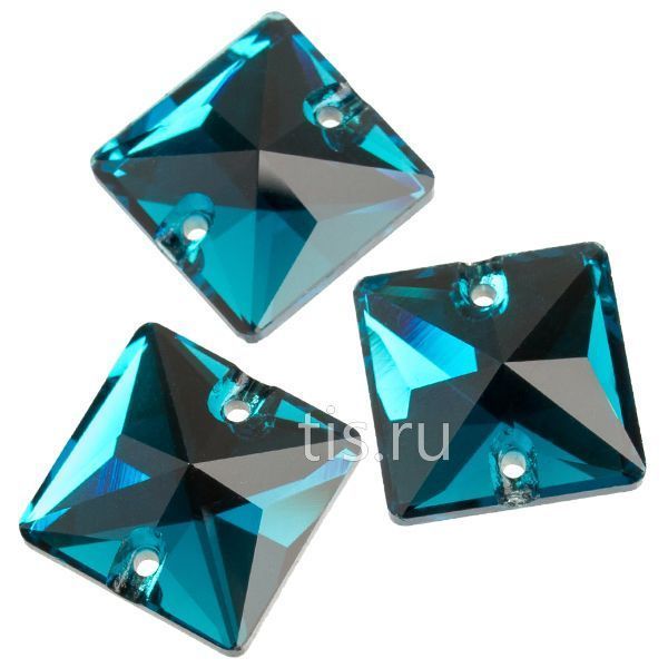 3687 14*14 mm Blue Zircon