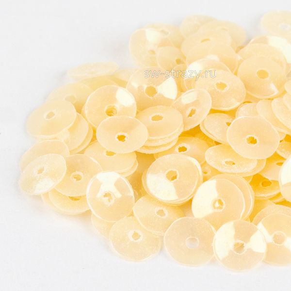 Пайетки 3 mm чаша (0159) Crema OR 3 гр