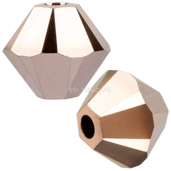 Бусины 5328 3 mm Crystal Rose Gold2X