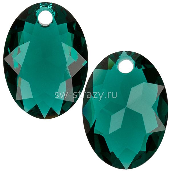 Кулоны 6438 16 mm Emerald